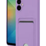 Uray store Samsung Galaxy A07 4G Kelvin Kartvizitli Silikon - Lila