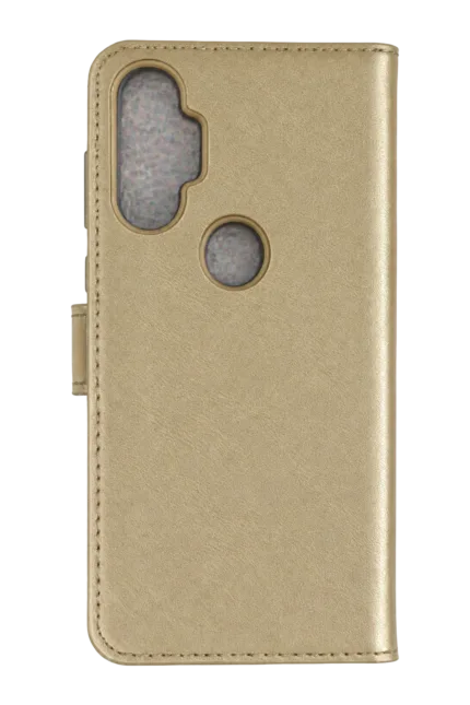 Uray store Tecno Spark 7 Pro Trend S Plus Kapaklı Kılıf - Gold