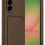 Uray store Samsung Galaxy A17 5G Kelvin Kartvizitli Silikon - Kahverengi
