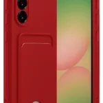 Uray store Samsung Galaxy A17 5G Kelvin Kartvizitli Silikon - Kırmızı