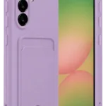 Uray store Samsung Galaxy A17 5G Kelvin Kartvizitli Silikon - Lila