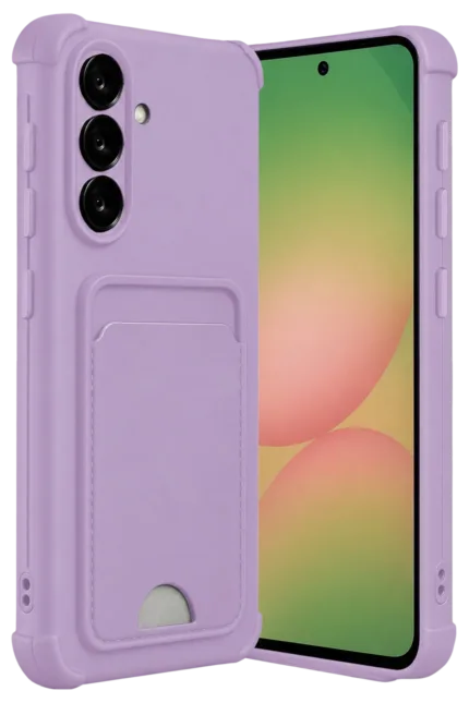 Uray store Samsung Galaxy A17 5G Kelvin Kartvizitli Silikon - Lila