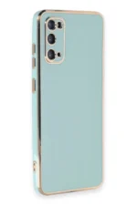 Uray store Samsung Galaxy S20 Kılıf Volet Silikon - Açık Yeşil - Görsel 2