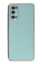 Uray store Samsung Galaxy S20 Kılıf Volet Silikon - Açık Yeşil