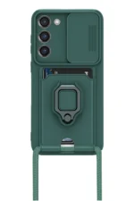 Uray store Samsung Galaxy S23 Plus Kılıf Zuma Kartvizitli Yüzüklü Silikon - Yeşil - Görsel 2