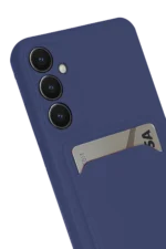 Uray store Samsung Galaxy S24 FE Kılıf Kelvin Kartvizitli Silikon - Lacivert - Görsel 2