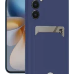 Uray store Samsung Galaxy S24 FE Kılıf Kelvin Kartvizitli Silikon - Lacivert