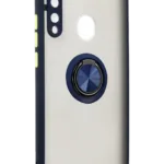 Uray store Huawei P40 Lite E Montreal Yüzüklü Silikon Kapak - Lacivert