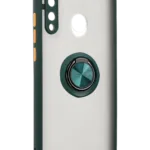 Uray store Huawei P40 Lite E Montreal Yüzüklü Silikon Kapak - Yeşil