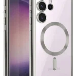 Uray store Samsung Galaxy S25 Ultra Kılıf Kross Magneticsafe Kapak - Gümüş