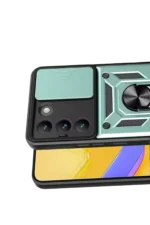 Uray store Vivo V30 Lite 4G Pars Lens Yüzüklü Silikon - Yeşil - Görsel 2