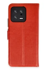 Uray store Xiaomi Mi 13 Trend S Plus Kapaklı Kılıf - Kırmızı