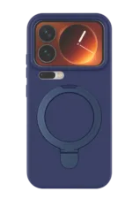 Uray store Xiaomi Mi 17 Pro Max Regal Magsafe Standlı Kapak - Lacivert - Görsel 3