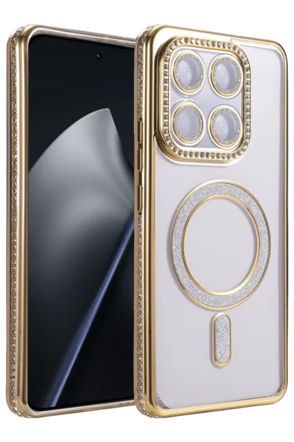 Uray store Xiaomi Mi 17T Joke Simli Magneticsafe Kılıf - Gold