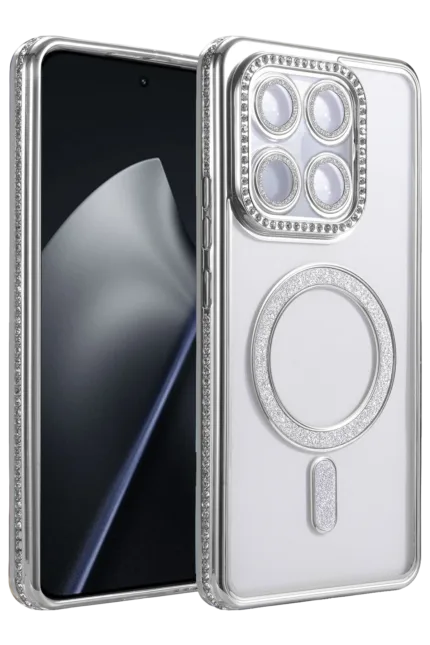 Uray store Xiaomi Mi 17T Joke Simli Magneticsafe Kılıf - Gümüş