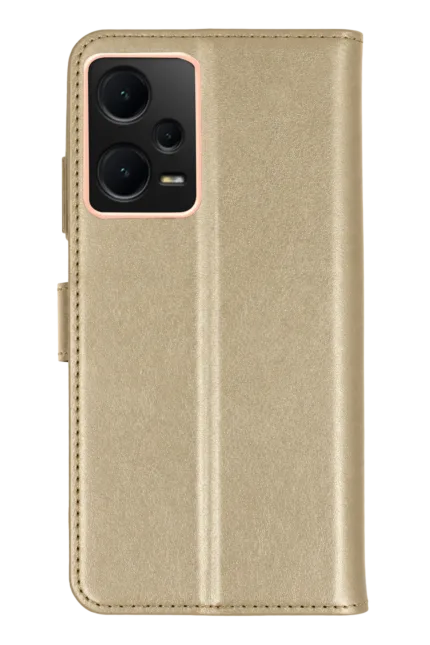 Uray store Xiaomi Redmi Note 12 5G Trend S Kapaklı Kılıf - Gold