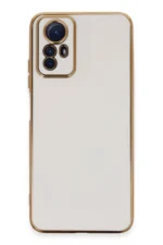 Uray store Xiaomi Redmi Note 12S Kılıf Volet Silikon - Beyaz
