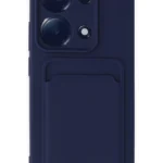 Uray store Xiaomi Redmi Note 13 Pro 4G Kılıf Kelvin Kartvizitli Silikon - Lacivert