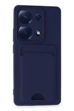 Uray store Xiaomi Redmi Note 13 Pro 4G Kılıf Kelvin Kartvizitli Silikon - Lacivert
