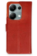 Uray store Xiaomi Redmi Note 13 Pro 4G Kılıf Trend S Plus Kapaklı Kılıf - Kırmızı