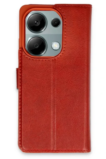 Uray store Xiaomi Redmi Note 13 Pro 4G Kılıf Trend S Plus Kapaklı Kılıf - Kırmızı
