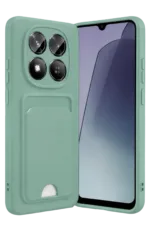 Uray store Xiaomi Redmi Note 15 Pro 4G Kelvin Kartvizitli Silikon - Açık Yeşil