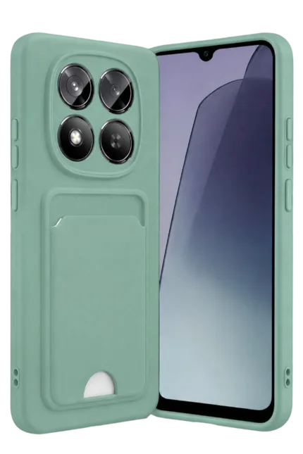 Uray store Xiaomi Redmi Note 15 Pro 4G Kelvin Kartvizitli Silikon - Açık Yeşil