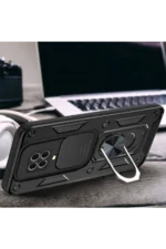 Uray store Xiaomi Redmi Note 9 Pro Kılıf Pars Lens Yüzüklü Silikon - Yeşil - Görsel 2