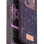 Onegif Apple iPhone 18 Pro Bright Simli Kapak - Bordo