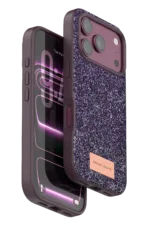 Onegif Apple iPhone 18 Pro Bright Simli Kapak - Bordo