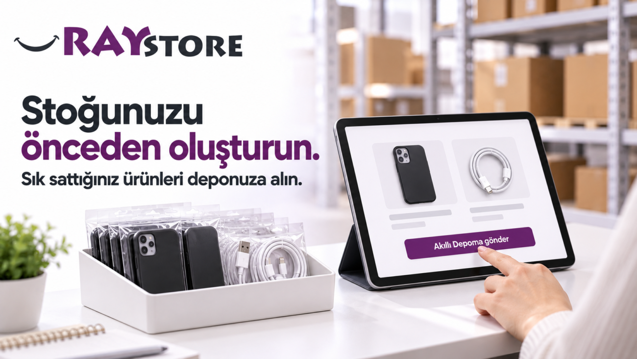 Tablet üzerinden Akıllı Depoma gönder seçeneğiyle ürün ayırma anlatımı