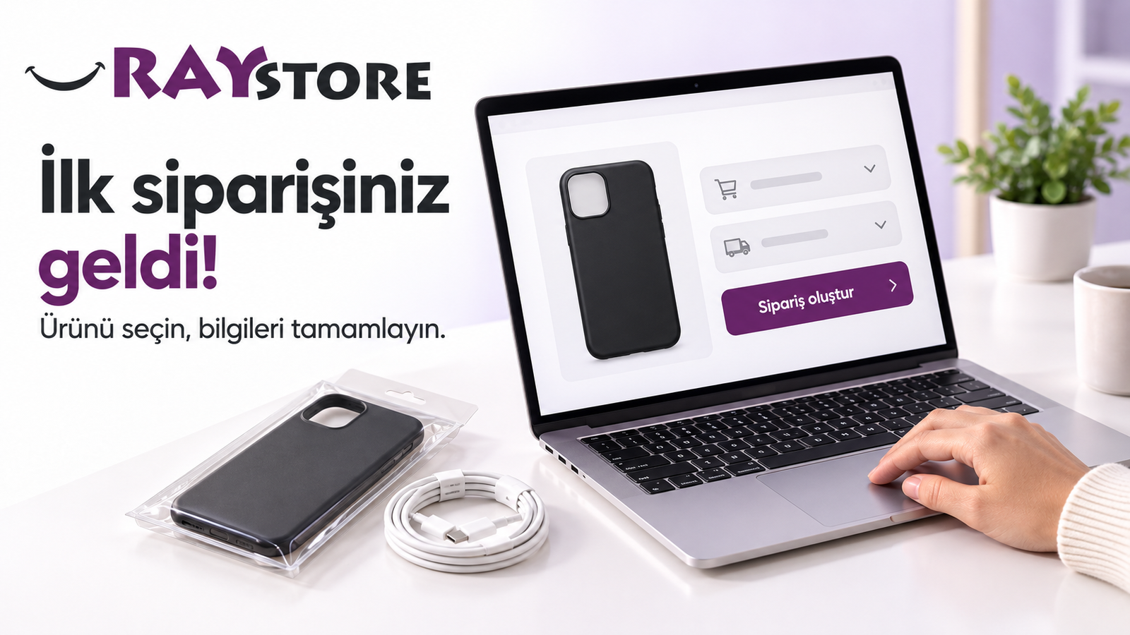 İlk bayi siparişinde ürün seçimi ve bilgi tamamlama adımlarının tanıtımı
