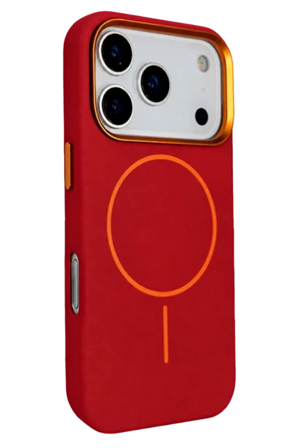 Joko Apple iPhone 18 Pro/17 Pro Luno Deri Magsafe Kapak - Bordo
