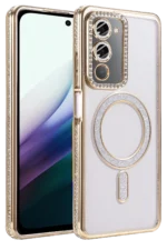 Uray store Xiaomi Redmi 15 4G Joke Simli Magneticsafe Kılıf - Gold