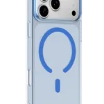 Uray store Apple iPhone 18 Pro Combo Sert Şeffaf Magsafe Kapak - Açık Mavi