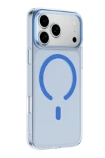 Uray store Apple iPhone 18 Pro Combo Sert Şeffaf Magsafe Kapak - Açık Mavi