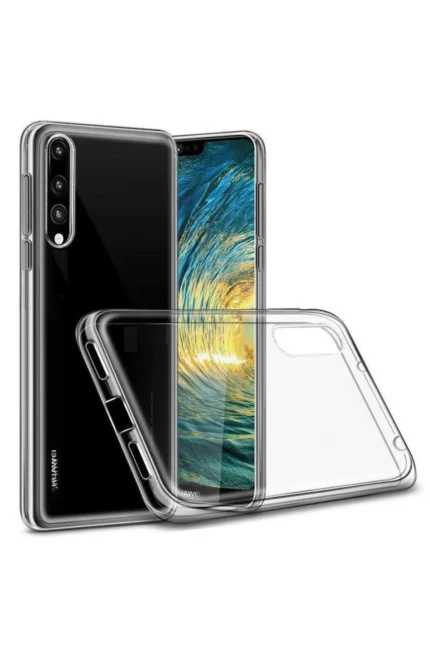 Uray store Huawei P30 Lite Kılıf Lüx Şeffaf Silikon