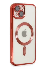 Uray store Apple iPhone 14 Plus Kılıf Kross Magneticsafe Kapak - Kırmızı - Görsel 2