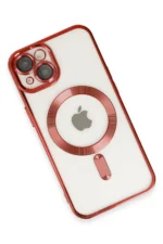 Uray store Apple iPhone 14 Plus Kılıf Kross Magneticsafe Kapak - Kırmızı - Görsel 3