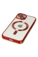 Uray store Apple iPhone 14 Plus Kılıf Kross Magneticsafe Kapak - Kırmızı - Görsel 5