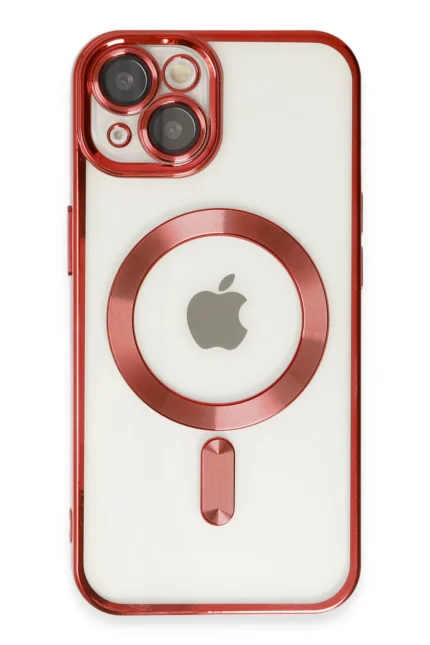 Uray store Apple iPhone 14 Plus Kılıf Kross Magneticsafe Kapak - Kırmızı