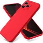 Uray store Realme Note 50 4G Kılıf First Silikon - Kırmızı