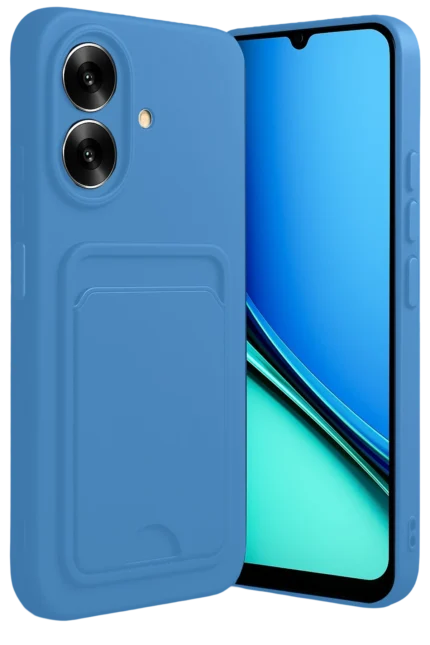 Uray store Realme Note 60 Kelvin Kartvizitli Silikon - Açık Mavi
