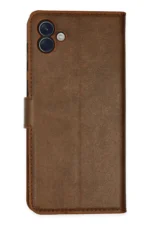 Uray store Samsung Galaxy A04 Kılıf Trend S Plus Kapaklı Kılıf - Taba