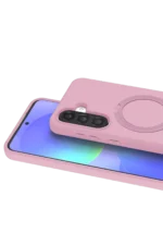Uray store Samsung Galaxy A37 5G Regal Magsafe Standlı Kapak - Açık Pembe - Görsel 2