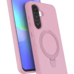 Uray store Samsung Galaxy A37 5G Regal Magsafe Standlı Kapak - Açık Pembe