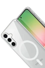 Uray store Samsung Galaxy A56 Combo Sert Şeffaf Magsafe Kapak - Şeffaf - Görsel 3