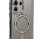 Uray store Samsung Galaxy S24 Ultra Kılıf Joke Simli Magneticsafe Kılıf - Gri