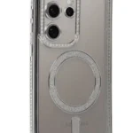 Uray store Samsung Galaxy S24 Ultra Kılıf Joke Simli Magneticsafe Kılıf - Gümüş