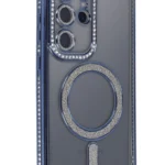 Uray store Samsung Galaxy S24 Ultra Kılıf Joke Simli Magneticsafe Kılıf - Lacivert